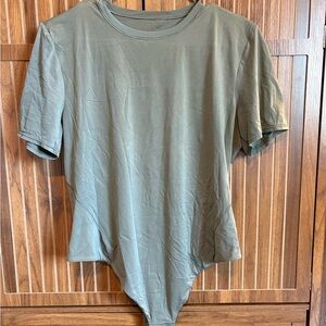 lululemon Wundermost Ultra-Soft Nulu Short Sleeve Crew Thong Bodysuit